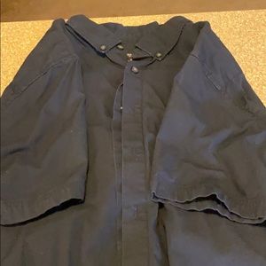 Navy blue two pocket short sleeve